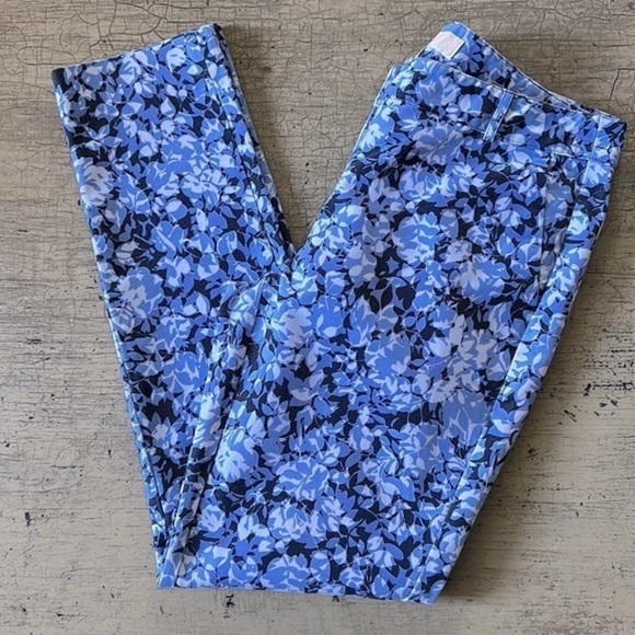 Michael MICHAEL KORS New Navy Leaf Print Pants - Picture 10 of 15